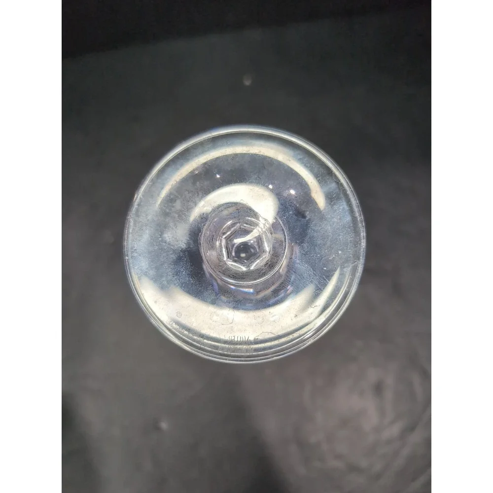 Miller Roganka Alfresco Blue Water Goblet,‎ Lead Crystal Glassware, Hand Blown